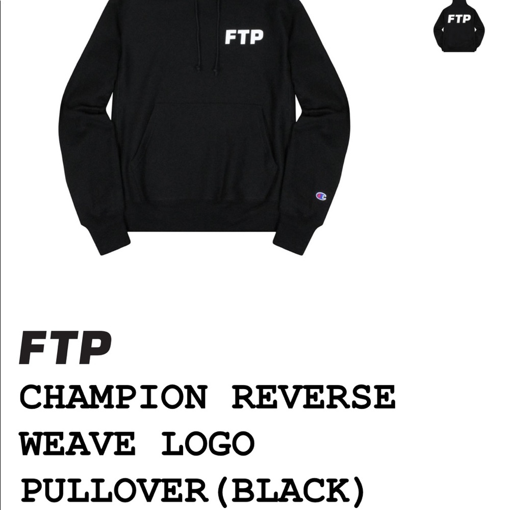 FTP x Champion reverse logo hoodie